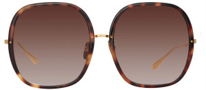 Okulary przeciwsłoneczne Linda Farrow Celia Sunglasses in Tortoiseshell - 49/21/145