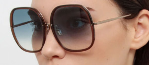 Okulary przeciwsłoneczne Linda Farrow Celia Sunglasses in Brown - 49/21/145