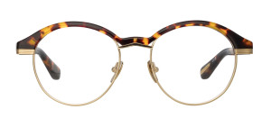 Okulary Linda Farrow Keen Optical Frame in Tortoiseshell damskie - 49/21/145