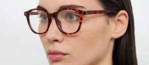 Okulary Linda Farrow Powell Optical in Tortoiseshell damskie - 49/21/145