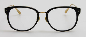 Okulary Linda Farrow Cyrus D-Frame Optical in Black - 49/21/145