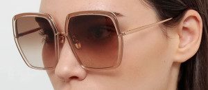 Okulary przeciwsłoneczne Linda Farrow Syan Oversize Sunglasses in Ash - 49/21/145
