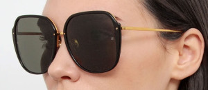 Okulary przeciwsłoneczne Linda Farrow Sofia Sunglasses in Black - 49/21/145