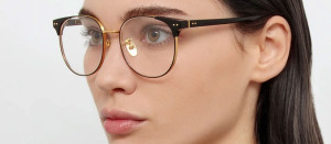 Okulary Linda Farrow Spence Optical Frame in Black and Yellow Gold damskie - 49/21/145