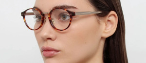 Okulary Linda Farrow Marco Oval Optical Frame in Dark Tortoiseshell damskie - 49/21/145