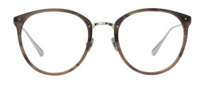 Okulary Linda Farrow Calthorpe Optical Frame in Grey Horn damskie - 49/21/145