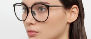 Okulary Linda Farrow Kings Optical Frame in Matt Black damskie - 49/21/145