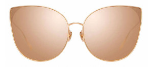 Okulary przeciwsłoneczne Linda Farrow Flyer Sunglasses in Rose Gold - 49/21/145