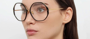 Okulary Linda Farrow Alona Optical Frame in Black damskie - 49/21/145