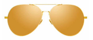 Okulary przeciwsłoneczne Linda Farrow Ace Sunglasses in Gold - 49/21/145