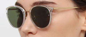 Okulary przeciwsłoneczne Linda Farrow Calthorpe Sunglasses in Clear Frame - 49/21/145