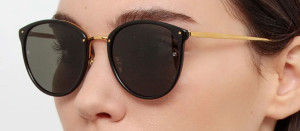 Okulary przeciwsłoneczne Linda Farrow Calthorpe Sunglasses in Black - 49/21/145
