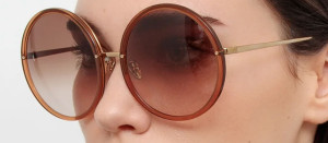 Okulary przeciwsłoneczne Linda Farrow Kew Sunglasses in Brown Frame - 49/21/145