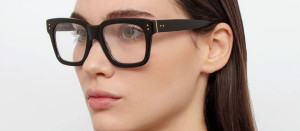 Okulary Linda Farrow Max Optical in Black damskie - 49/21/145