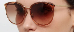 Okulary przeciwsłoneczne Linda Farrow Kings Sunglasses in Brown Frame - 49/21/145