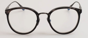 Okulary Linda Farrow Calthorpe Optical Frame in Buffalo Horn and 925 Sterling Silver - 49/21/145