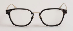Okulary Linda Farrow Jeffrey Optical Frame in Buffalo Horn and 925 Sterling Silver damskie - 49/21/145