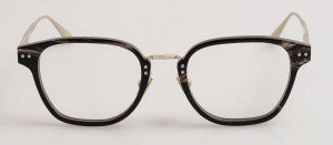 Okulary Linda Farrow Jeffrey Optical Frame in Buffalo Horn and 925 Sterling Silver - 49/21/145