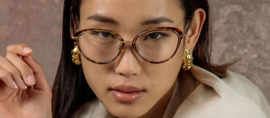 Okulary Linda Farrow Song Optical Frame in Tortoiseshell damskie - 49/21/145
