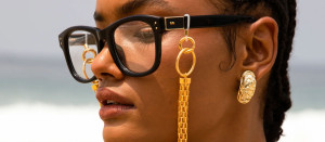 Okulary Linda Farrow Edson Optical in Black damskie - 49/21/145