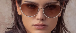 Okulary przeciwsłoneczne Linda Farrow Regina Sunglasses in Mocha - 49/21/145