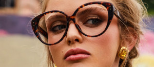 Okulary Linda Farrow Katia Optical Frame in Tortoiseshell damskie - 49/21/145