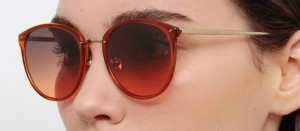 Okulary przeciwsłoneczne Linda Farrow Calthorpe Sunglasses in Orange - 49/21/145