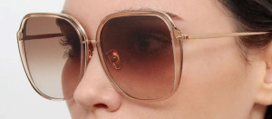Okulary przeciwsłoneczne Linda Farrow Sofia Oversize Sunglasses in Ash - 49/21/145
