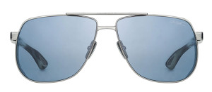 Okulary Bugatti BUGATTI EYEWEAR MODEL 100 Gunmetal - Sterling Silver - Dark Blue Horn - //