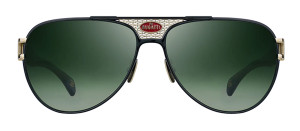 Okulary Bugatti Bugatti Model 11 Black & White Gold - //