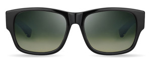 Okulary Bugatti Bugatti 12 Black Acetate - White Gold - G-15 Gradient Lens - 56/17/148