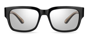 Okulary Bugatti Bugatti 29 Black Acetate - Gold - Clear Optical Lens - 56/18/147