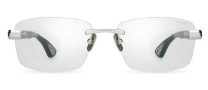 Okulary Bugatti Bugatti 36 Rx Sterling Silver - Black Acetate - Clear Optical Lens - 58/18/145