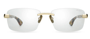 Okulary Bugatti Bugatti 36 Rx White Gold - Classic Tortoise Acetate - Clear Optical Lens - 58/18/145