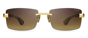 Okulary Bugatti Bugatti 36 24K Yellow Gold - Classic Horn Acetate - Brown Gradient Lens - 58/18/145