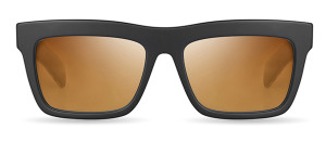 Okulary Bugatti Bugatti 44 Matte Black - Rose Gold - Skylet Road Silver Flash Lens - 66/15/148