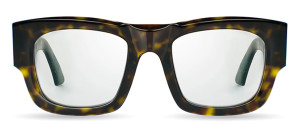 Okulary Bugatti Bugatti 48M Havana Tortoise Acetate - White Gold - Clear Optical Lens - 51/23/148