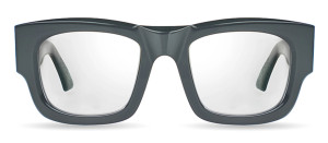 Okulary Bugatti Bugatti 48M Grey Acetate - Black PVD - Clear Optical Lens - 51/23/148
