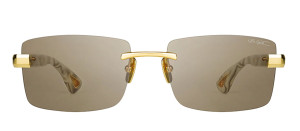 Okulary Bugatti Bugatti 36 24K Yellow Gold - White Pearl Acetate - Light Brown Lens - 58/18/145