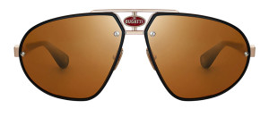 Okulary Bugatti Bugatti Model 10 Carbon White Gold & Black, Brown Gradient Lens - //