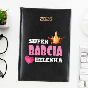 Kalendarz na 2026 z nadrukiem dla babci - Babunia na medal