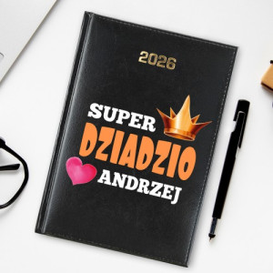 Kalendarz na 2026 z nadrukiem dla dziadka - Dziadunio na medal