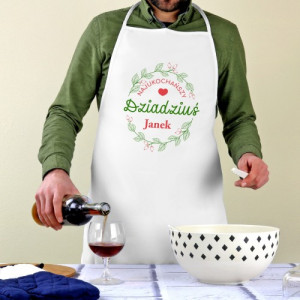 Fartuch kuchenny z nadrukiem dla dziadka - Ukochany Dziadziuś