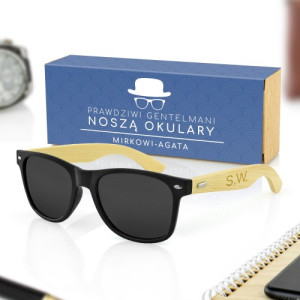 Okulary przeciwsłoneczne z grawerem inicjałów - Okularnik