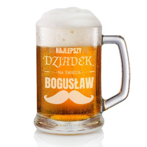 Kufel z grawerem dla dziadka - Wąsacz