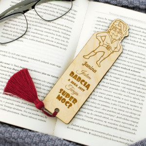 Zakładka do książki z grawerem dla babci - Turbo Moc