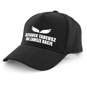 Czapka z daszkiem i nadrukiem dla dziadka - Mędrzec