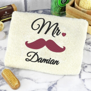 Ręcznik z haftem (70x140) dla niego - My Mister