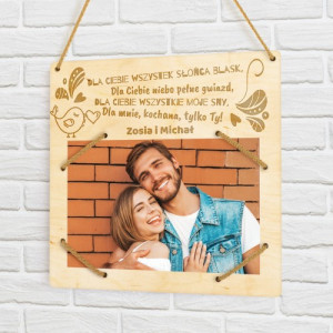 Ramka na zdjęcie z imionami + wydruk zdjęcia - Tylko Ty