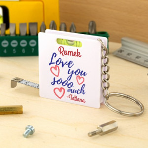 Brelok metrówka z nadrukiem imion - Love you